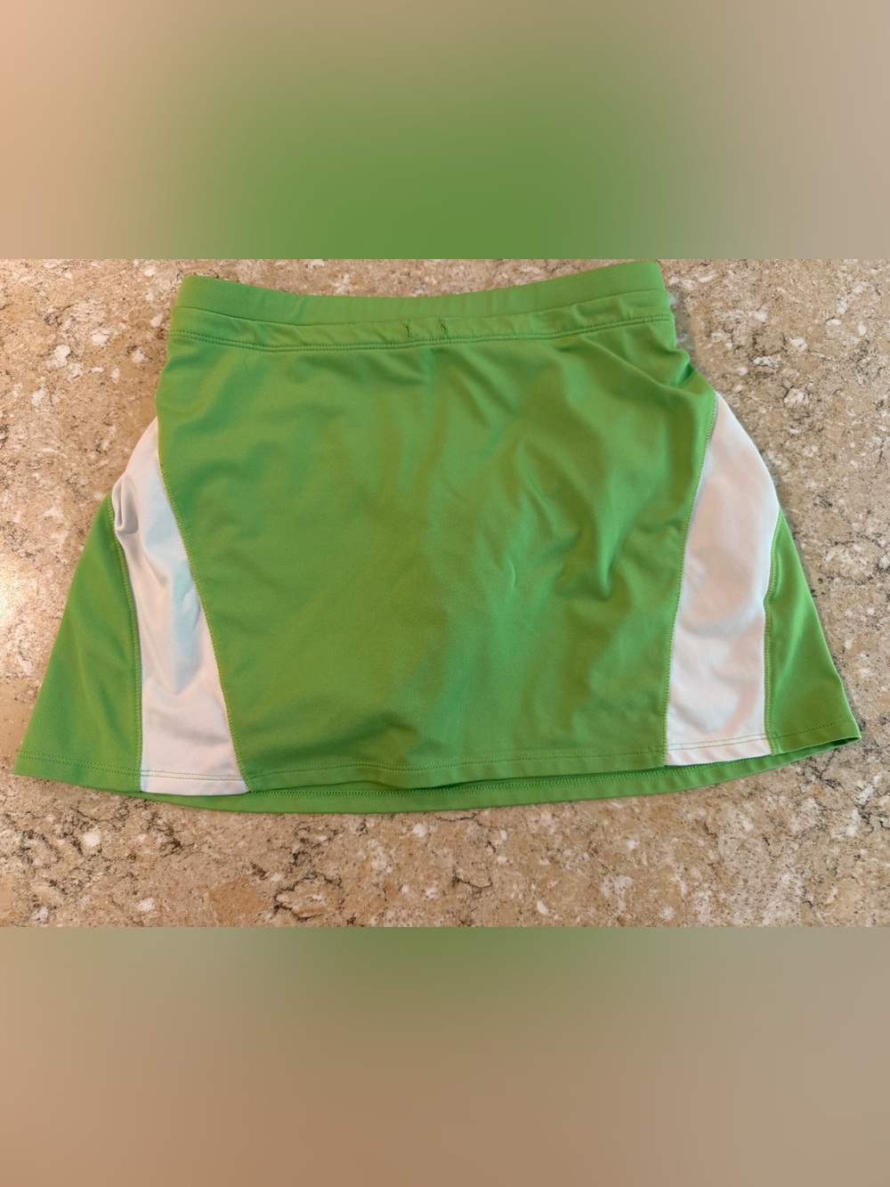 Athleta Lime Green and White Active Skort